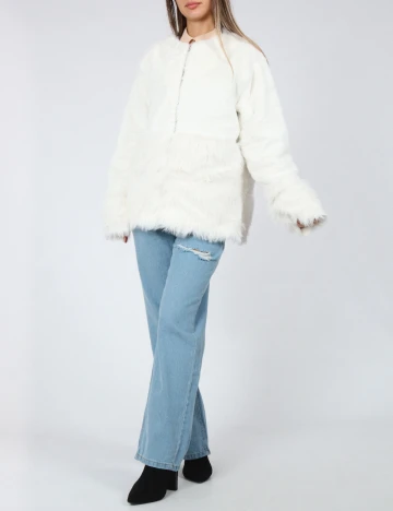 Jacheta SHEIN, alb Alb