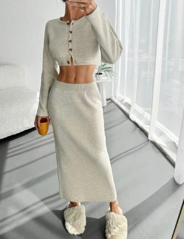 Compleu SHEIN, bej Crem