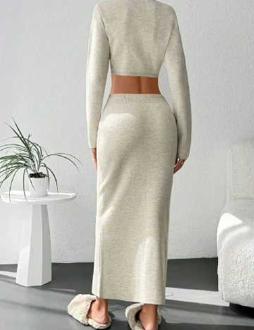 Compleu SHEIN, bej Crem