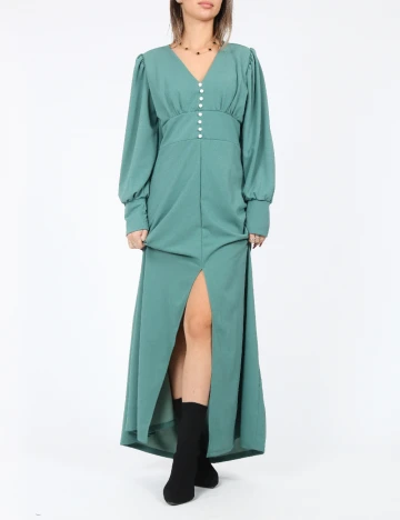Rochie lunga SHEIN, verde Verde