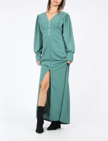 Rochie lunga SHEIN, verde Verde