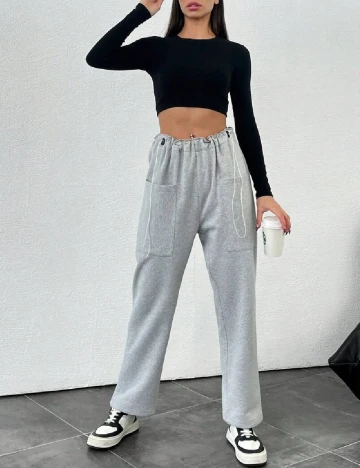 Pantaloni SHEIN, gri Gri