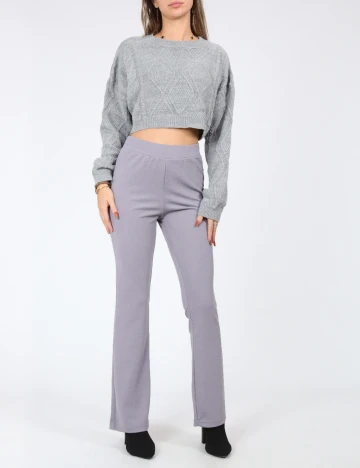 Bluza SHEIN, gri deschis Gri