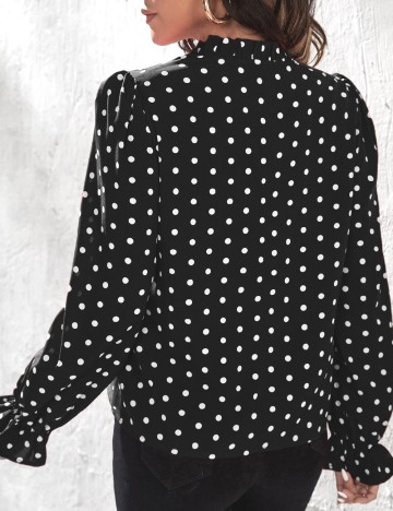 Bluza SHEIN, negru/alb