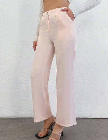 Pantaloni SHEIN, roz pal