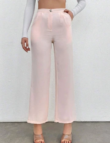 Pantaloni SHEIN, roz pal