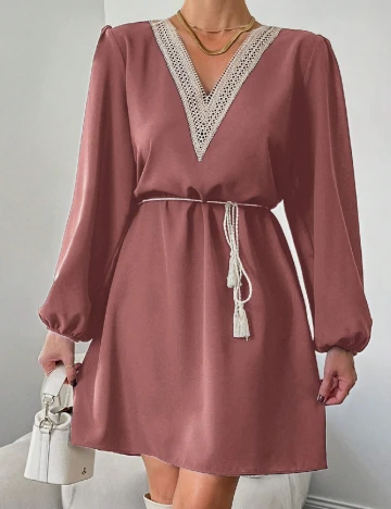 Rochie scurta SHEIN, roz pudra Roz