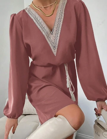 Rochie scurta SHEIN, roz pudra Roz