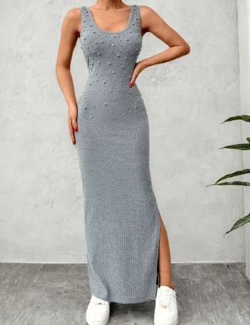 Rochie lunga SHEIN, gri Gri