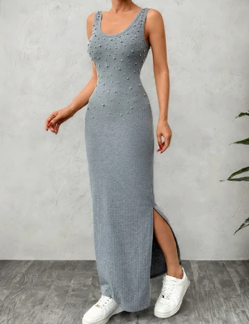 Rochie lunga SHEIN, gri Gri