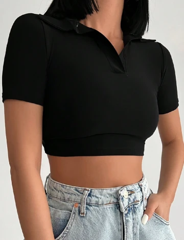 Top SHEIN, negru