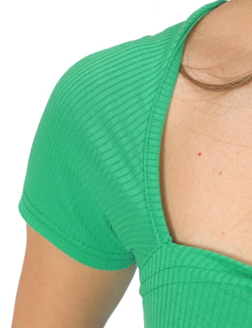 Top Bianco Lucci, verde Verde