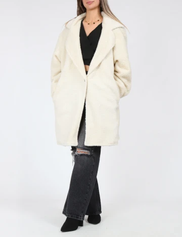 Palton SHEIN, ecru