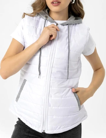 Vesta SHEIN, alb Alb