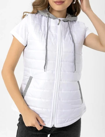 Vesta SHEIN, alb Alb