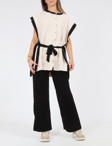 
						Compleu Hadise, negru/ecru