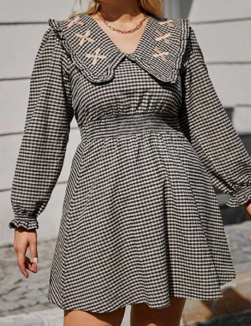 Rochie scurta SHEIN, maro Maro