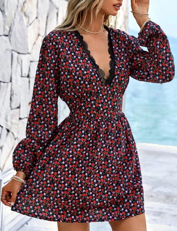 Rochie scurta SHEIN, floral print