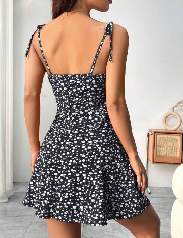Rochie scurta SHEIN, negru/alb