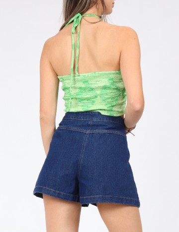 Pantaloni scurti SHEIN, albastru