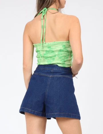 Pantaloni scurti SHEIN, albastru Albastru