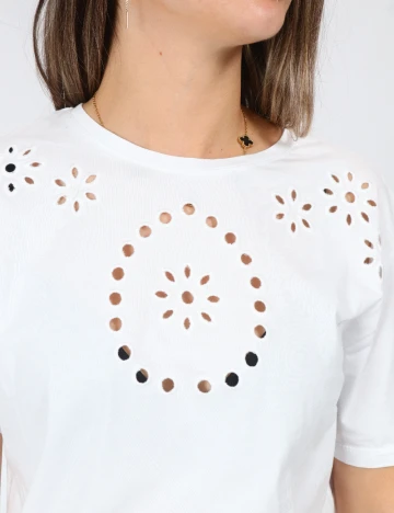 Tricou SHEIN, alb Alb