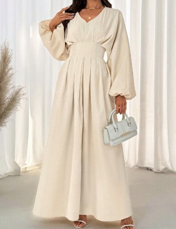 
						Rochie lunga SHEIN, ecru