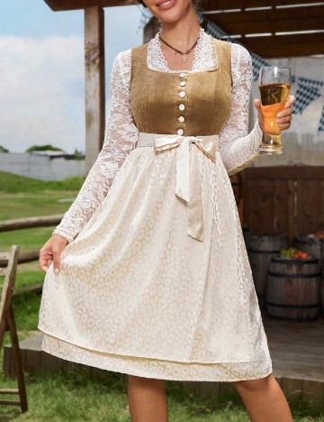 Rochie scurta SHEIN, crem