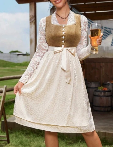 Rochie scurta SHEIN, crem