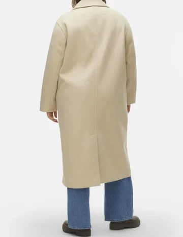 Palton Vero Moda Curve, crem