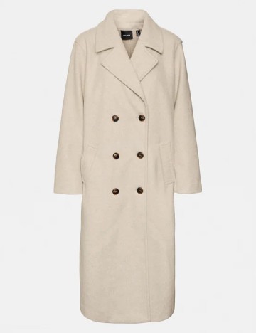 Palton Vero Moda Curve, crem
