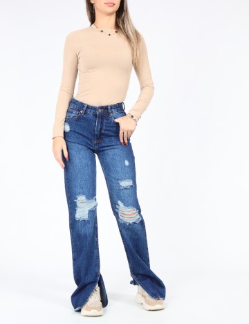 
						Blugi SHEIN, albastru