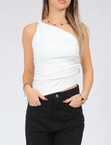 Set topuri 2 bucati SHEIN, alb/negru Alb