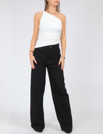 Set topuri 2 bucati SHEIN, alb/negru