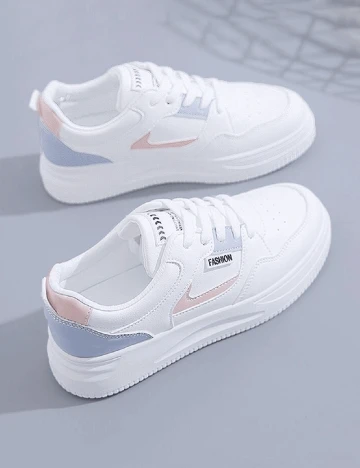 Adidasi SHEIN, alb Alb