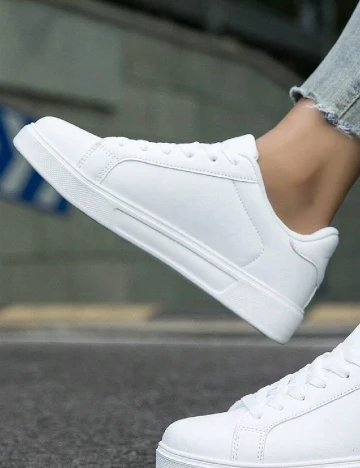 Adidasi SHEIN, alb Alb