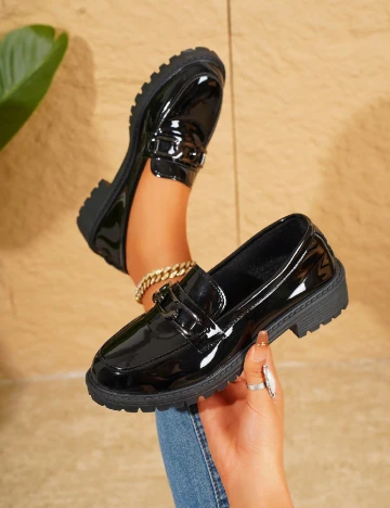 Mocasini SHEIN, negru