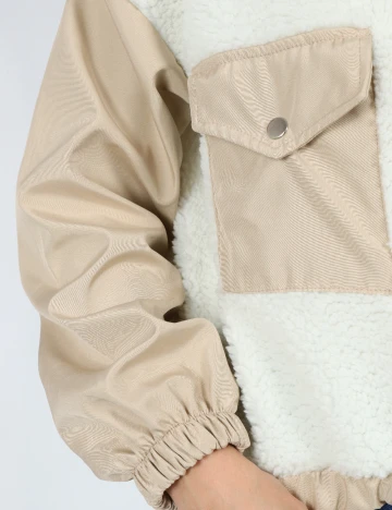 Jacheta SHEIN, ecru/crem Alb