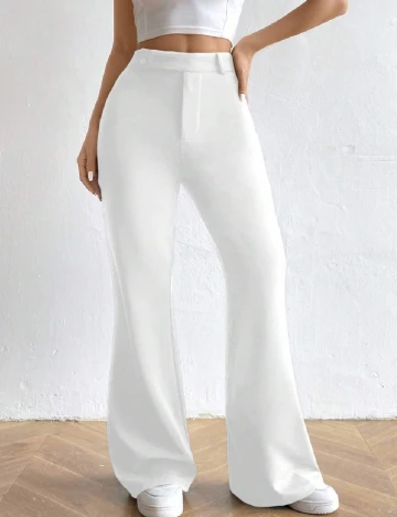 Pantaloni SHEIN, alb