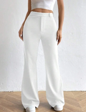 Pantaloni SHEIN, alb