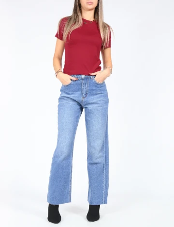 Top SHEIN, visiniu Rosu