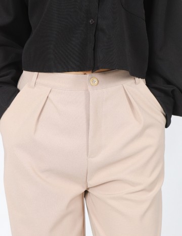 Pantaloni Dazy, crem