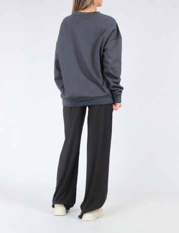 Bluza Oversize SHEIN, gri inchis