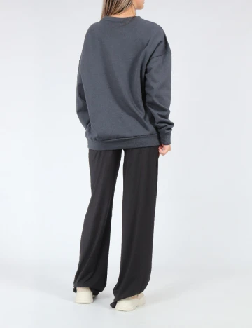 Bluza Oversize SHEIN, gri inchis Gri