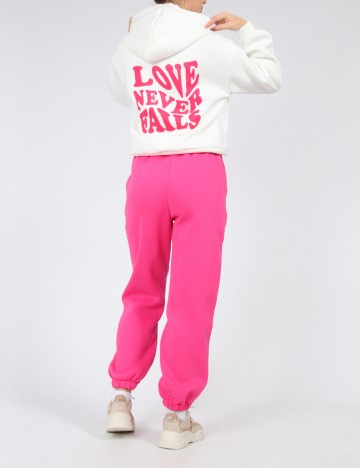 Compleu SHEIN, alb/roz