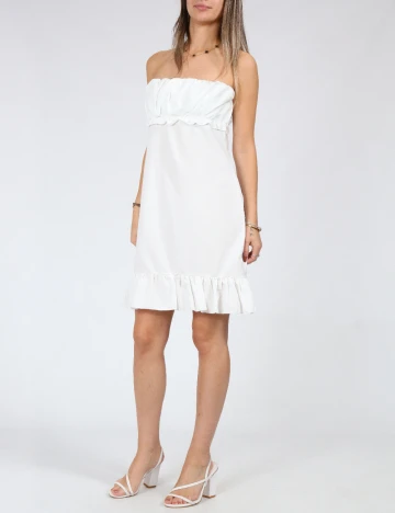 Rochie scurta SHEIN, alb Alb