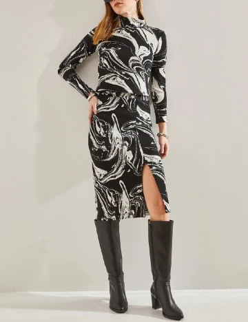 Compleu SHEIN, alb/negru