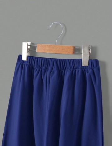 Compleu Shein Kids, alb/albastru