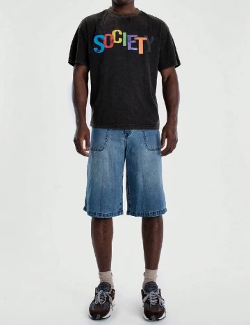 Tricou SHEIN, gri inchis