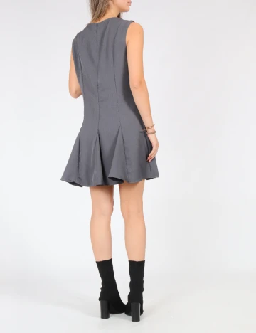 Rochie scurta SHEIN, gri deschis Gri